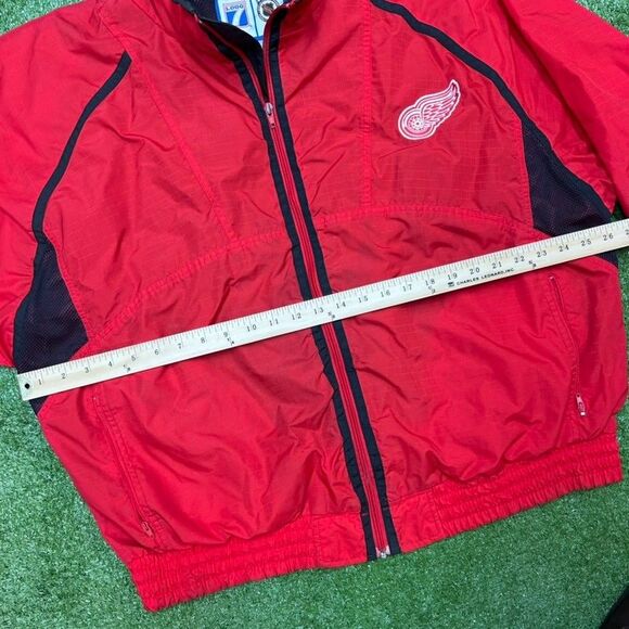 Detroit Red Wings Vintage 90s Logo 7 Jacket Men’s Size XL Red - Picture 8 of 9